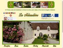 Tablet Screenshot of bed-breakfast.milaudiere.com