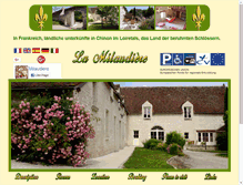 Tablet Screenshot of chambres-hotes.milaudiere.com